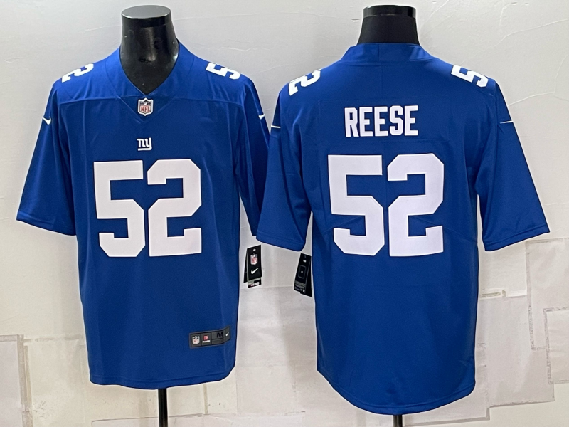 Men New York Giants #52 Reese blue Nike 2026 NFL Game Jersey 0930001